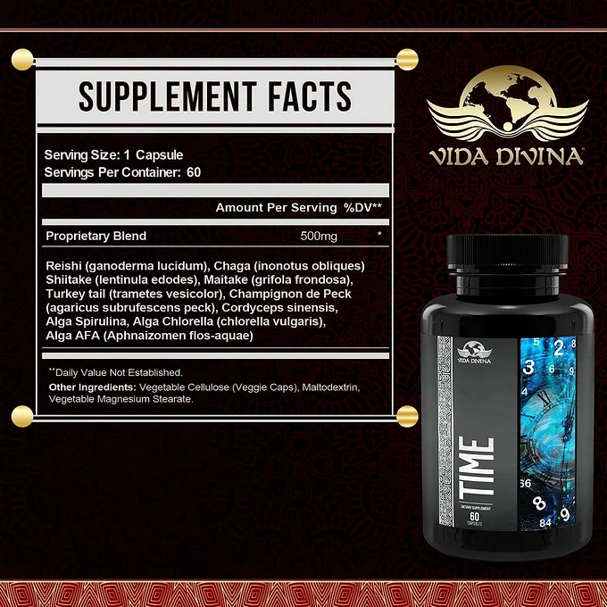 Vida Divina Time Capsules - Unlock Eternal Wellness with 10 Plant Wonders