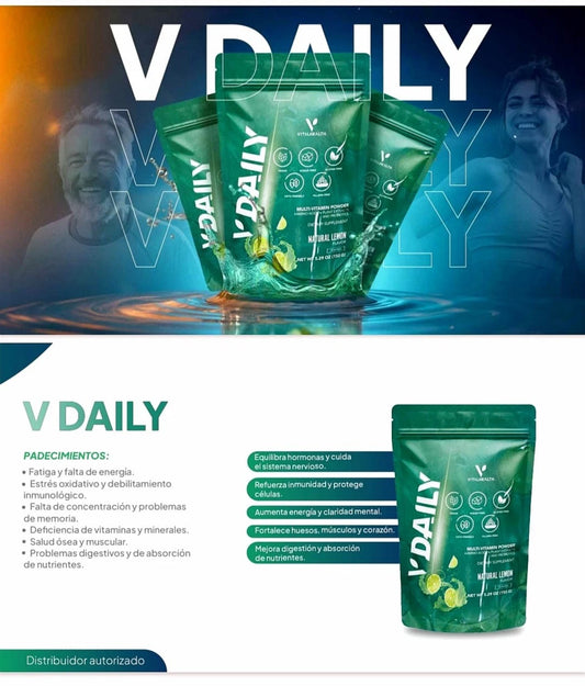 V-Daily VitalHealth Multi-Vitamin Powder Complete Nutrition Supplement